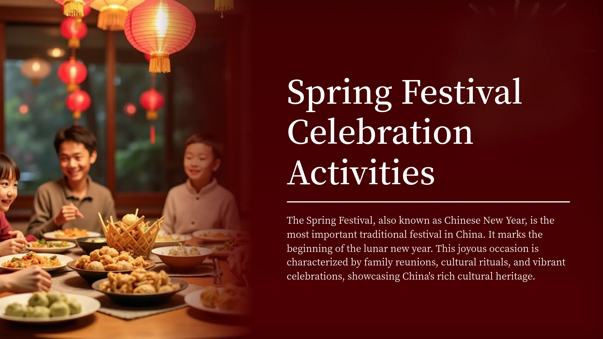 Celeberating Spring September Spring Festival Celebration