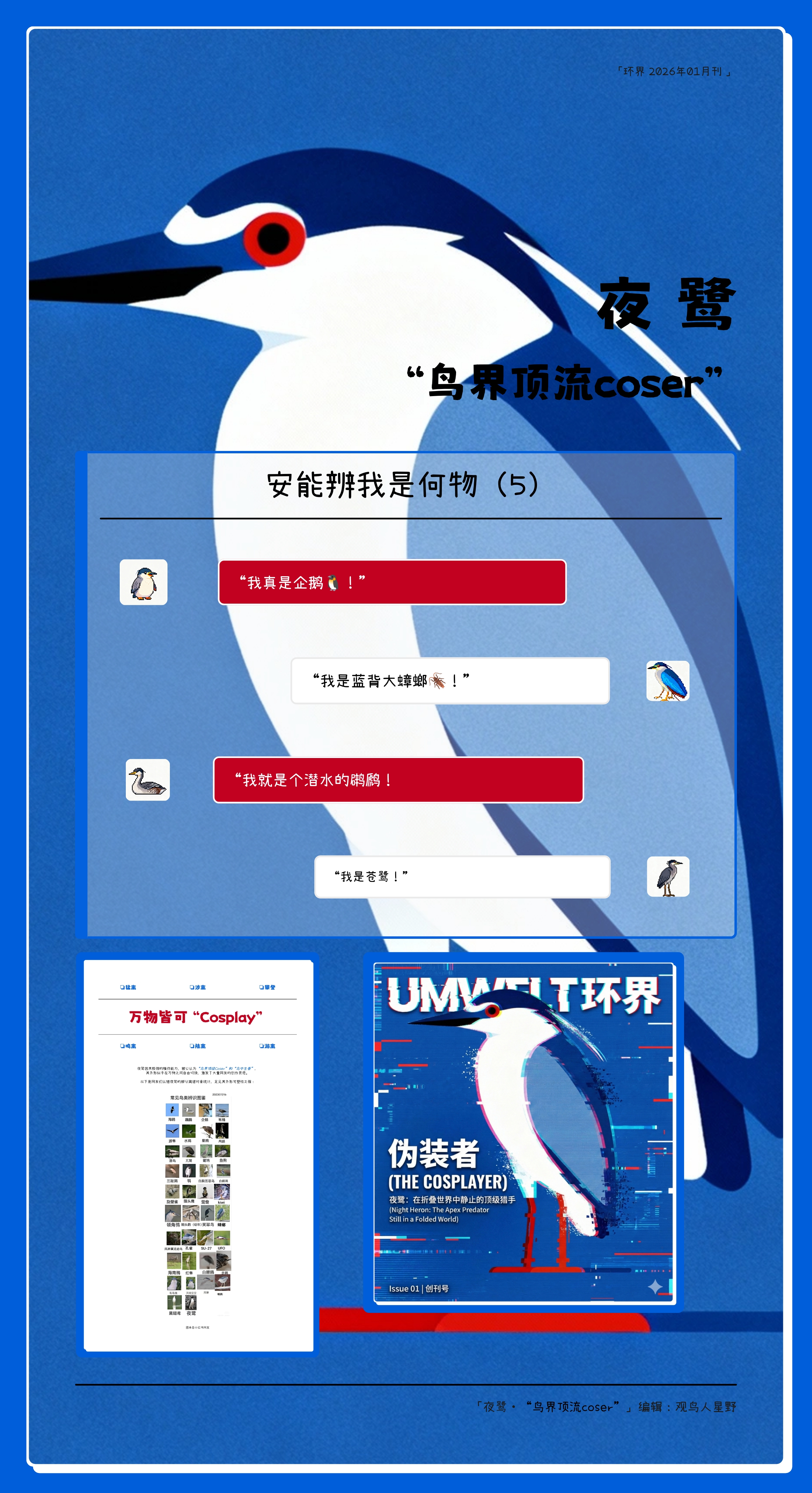 夜鹭 “鸟界顶流coser”
